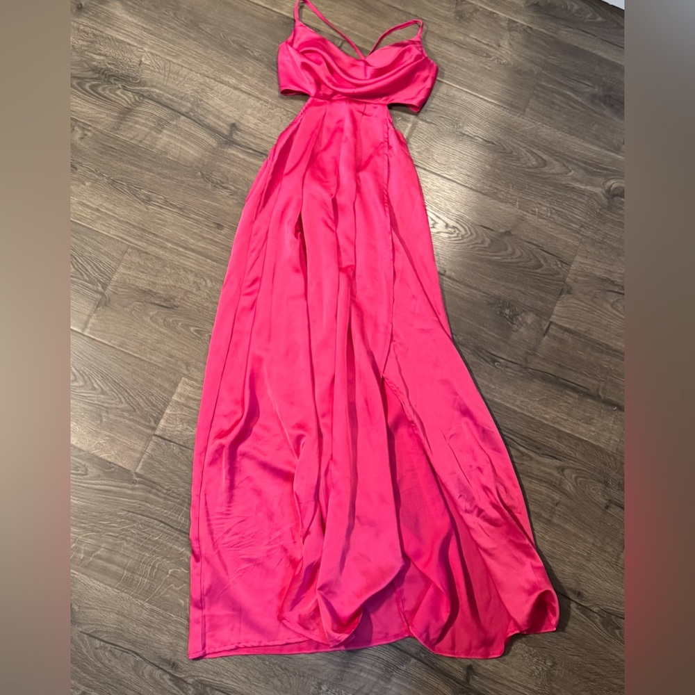 Hello Molly Hot Pink Long Dress